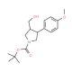 tert-Butyl (3S,4R)-3-(hydroxymethyl)-4-(4-methoxyphenyl)pyrrolidine-1-carboxylate - chemical structure image