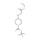 tert-Butyl 4-[(2-ethoxy-2-oxoethyl)amino]-tetrahydro-1(2H)-pyridinecarboxylate (CAS 177276-49-2) - chemical structure image