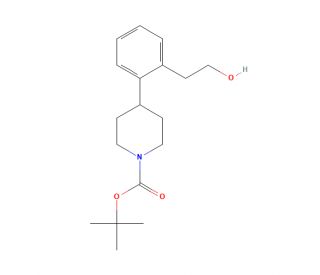 tert-Butyl 4-(2-(2-hydroxyethyl)phenyl)piperidine-1-carboxylate (CAS 170837-78-2) - chemical structure image