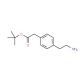 tert-Butyl [4-(2-amino-ethyl)phenyl]acetate (CAS 124499-20-3) - chemical structure image