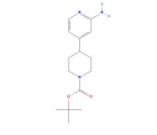 tert-Butyl 4-(2-aminopyridin-4-yl)piperidine-1-carboxylate (CAS 1415812-95-1) - chemical structure image