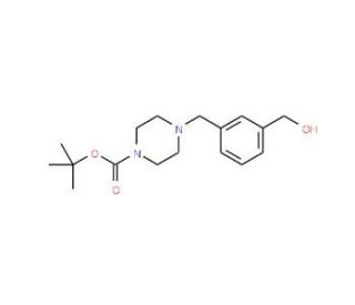 tert-Butyl 4-[3-(hydroxymethyl)benzyl]piperazine-1-carboxylate (CAS 500013-39-8) - chemical structure image