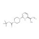 tert-Butyl 4-{4-[amino(hydroxyimino)methyl]-2-pyrimidinyl}tetrahydro-1(2H)-pyrazinecarboxylate - chemical structure image