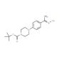 tert-Butyl 4-{4-[amino(hydroxyimino)methyl]-phenyl}tetrahydro-1(2H)-pyrazinecarboxylate - chemical structure image