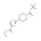 tert-Butyl 4-[4-(ethoxycarbonyl)-1,3-thiazol-2-yl]piperidine-1-carboxylate (CAS 365413-31-6) - chemical structure image