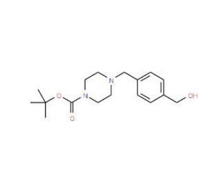 tert-Butyl 4-[4-(hydroxymethyl)benzyl]piperazine-1-carboxylate (CAS 622381-67-3) - chemical structure image