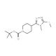 tert-Butyl 4-[4-methyl-5-(methylsulfanyl)-4H-1,2,4-triazol-3-yl]tetrahydro-1(2H)-pyridinecarboxylate - chemical structure ima