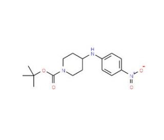 tert-Butyl 4-(4-nitroanilino)tetrahydro-1(2H)-pyridinecarboxylate (CAS 333986-61-1) - chemical structure image
