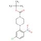 tert-Butyl 4-(5-chloro-2-nitrophenyl)tetrahydro-1(2H)-pyrazinecarboxylate - chemical structure image