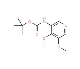 tert-Butyl 4,5-dimethoxypyridin-3-ylcarbamate (CAS 1049677-55-5) - chemical structure image