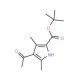 tert-Butyl 4-acetyl-3,5-dimethyl-2-pyrrolecarboxylate (CAS 63040-83-5) - chemical structure image