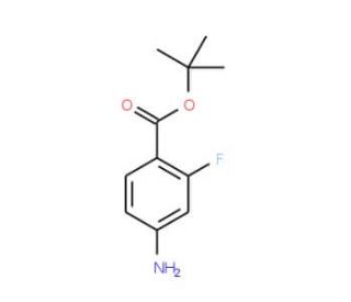 tert-Butyl 4-amino-2-fluorobenzoate (CAS 140373-77-9) - chemical structure image