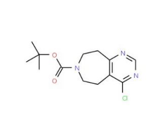 tert-butyl 4-chloro-8,9-dihydro-5H-pyrimido[5,4-d]azepine-7(6H)-carboxylate (CAS 1057338-27-8) - chemical structure image
