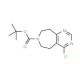 tert-butyl 4-chloro-8,9-dihydro-5H-pyrimido[5,4-d]azepine-7(6H)-carboxylate (CAS 1057338-27-8) - chemical structure image
