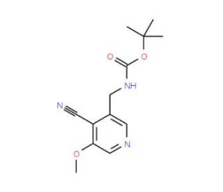 tert-Butyl (4-cyano-5-methoxypyridin-3-yl)-methylcarbamate (CAS 1142191-86-3) - chemical structure image