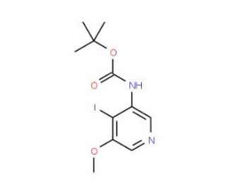 tert-Butyl 4-iodo-5-methoxypyridin-3-ylcarbamate (CAS 1045858-08-9) - chemical structure image