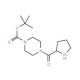 tert-butyl 4-(pyrrolidin-2-ylcarbonyl)piperazine-1-carboxylate - chemical structure image