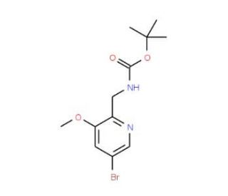 tert-Butyl (5-bromo-3-methoxypyridin-2-yl)-methylcarbamate (CAS 1138443-96-5) - chemical structure image