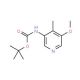 tert-Butyl 5-methoxy-4-methylpyridin-3-ylcarbamate (CAS 1045858-10-3) - chemical structure image
