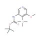 tert-Butyl 5-methoxy-4-(trimethylsilyl)pyridin-3-ylcarbamate (CAS 1045858-18-1) - chemical structure image