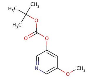 tert-Butyl 5-methoxypyridin-3-yl carbonate (CAS 1131335-38-0) - chemical structure image