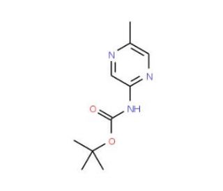 tert-Butyl 5-methylpyrazin-2-ylcarbamate (CAS 369638-68-6) - chemical structure image