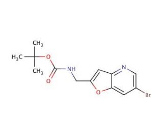 tert-Butyl (6-bromofuro[3,2-b]pyridin-2-yl)-methylcarbamate (CAS 1186310-86-0) - chemical structure image