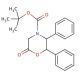tert-Butyl 6-oxo-2,3-diphenyl-4-morpholinecarboxylate (CAS 302911-78-0) - chemical structure image