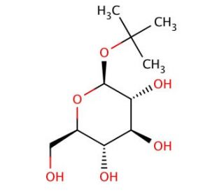 tert-Butyl b-D-glucopyranoside (CAS 29074-04-2) - chemical structure image
