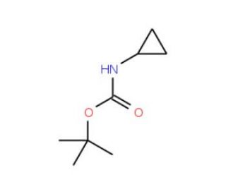 tert-Butyl Cyclopropylcarbamate (CAS 132844-48-5) - chemical structure image