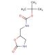 tert-Butyl N-[(2-oxo-1,3-oxazolan-5-yl)methyl]-carbamate (CAS 212913-13-8) - chemical structure image