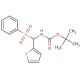 tert-Butyl N-[(phenylsulfonyl)(2-thienyl)methyl]-carbamate (CAS 479423-34-2) - chemical structure image