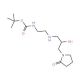 tert-Butyl N-(2-{[2-hydroxy-3-(2-oxotetrahydro-1H-pyrrol-1-yl)propyl]amino}ethyl)carbamate - chemical structure image