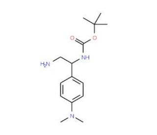 tert-butyl N-{2-amino-1-[4-(dimethylamino)phenyl]ethyl}carbamate - chemical structure image