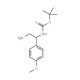 tert-butyl N-[2-amino-1-(4-methoxyphenyl)ethyl]carbamate - chemical structure image