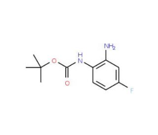 tert-butyl N-(2-amino-4-fluorophenyl)carbamate (CAS 579474-47-8) - chemical structure image