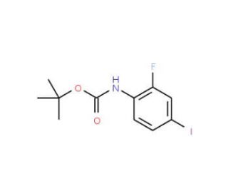 tert-Butyl N-(2-fluoro-4-iodophenyl)carbamate (CAS 886497-72-9) - chemical structure image