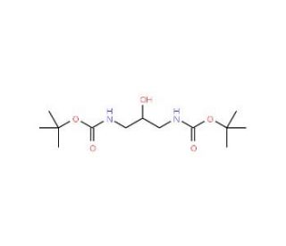 tert-Butyl N-{3-[(tert-butoxycarbonyl)amino]-2-hydroxypropyl}carbamate - chemical structure image
