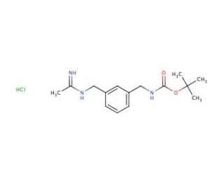 tert-Butyl N-[3-(Acetimidoylaminomethyl)benzyl]carbamate, Hydrochloride (CAS 180001-98-3) - chemical structure image
