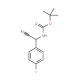 tert-butyl N-[cyano(4-fluorophenyl)methyl]carbamate (CAS 774225-40-0) - chemical structure image