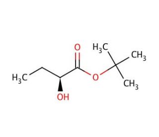 (&minus;)-tert-Butyl (S)-2-hydroxybutyrate (CAS 37787-90-9) - chemical structure image