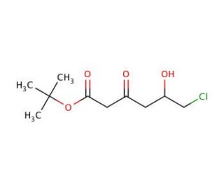 tert-Butyl (S)-6-chloro-5-hydroxy-3-oxohexanoate (CAS 154026-92-3) - chemical structure image