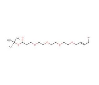 tert-Butyl trans-17-bromo-4,7,10,13-tetraoxa-15-heptadecenoate (CAS 166668-33-3) - chemical structure image