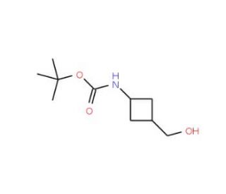 tert-Butyl trans-3-hydroxymethylcyclobutylcarbamate (CAS 167081-37-0) - chemical structure image