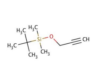 tert-Butyldimethyl(2-propynyloxy)silane (CAS 76782-82-6) - chemical structure image