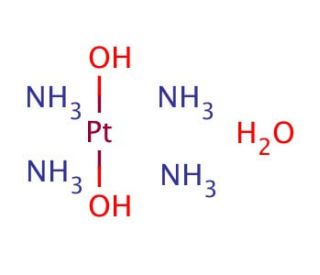 Tetraammineplatinum(II) hydroxide hydrate (CAS 312695-70-8) - chemical structure image