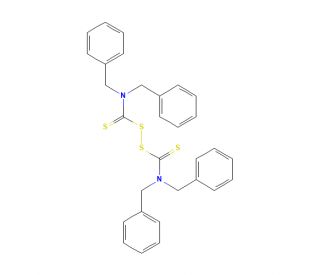 Tetrabenzylthiuram disulfide (CAS 10591-85-2) - chemical structure image