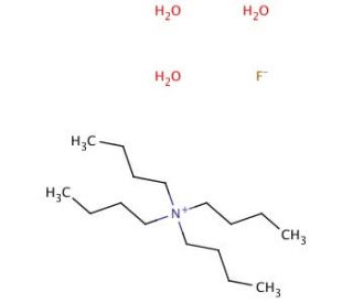 Tetrabutylammonium fluoride trihydrate (CAS 87749-50-6) - chemical structure image