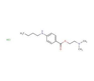 Tetracaine hydrochloride (CAS 136-47-0) - chemical structure image