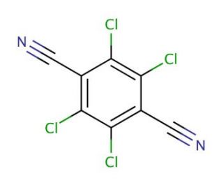 Tetrachloroterephthalonitrile (CAS 1897-41-2) - chemical structure image